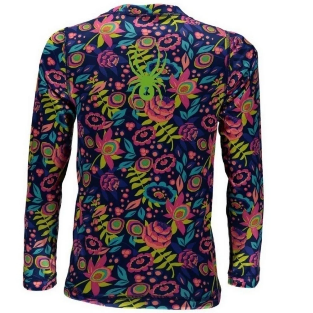 Spyder Floral Long Sleeve Rash Guard Multicolor Size XL